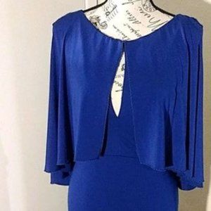 NEW A.B.S. Allen Schwartz Collection Designer Stretch Gown w/ Cape